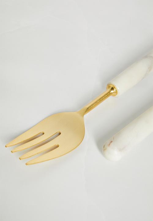 Sixth Floor - Riv serving spoon set of 2 - white