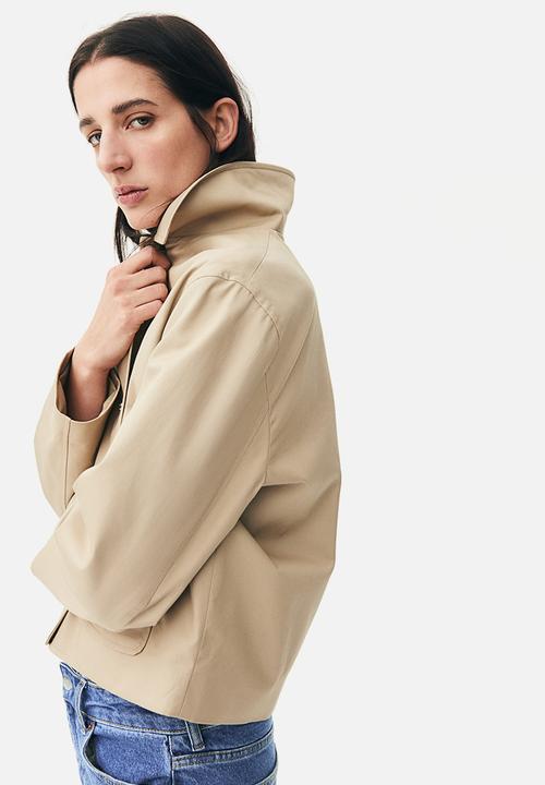 H&M - Collared twill jacket - beige