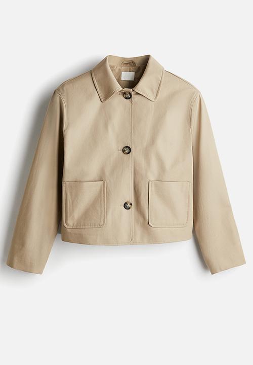 H&M - Collared twill jacket - beige