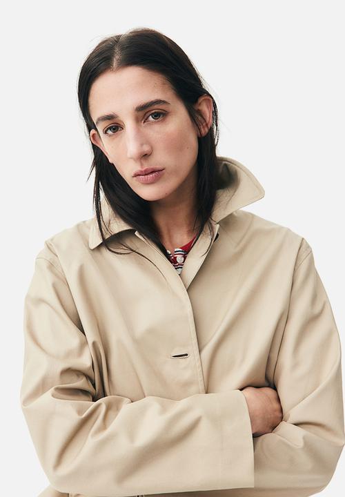 H&M - Collared twill jacket - beige