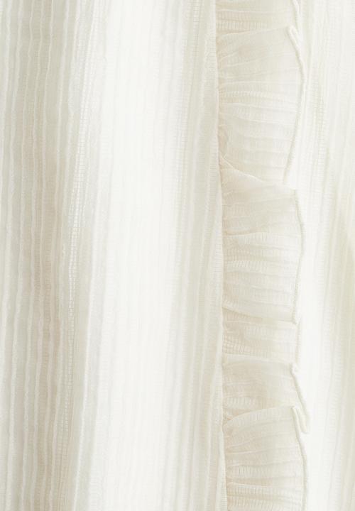 H&M - Frill-detail dress - white