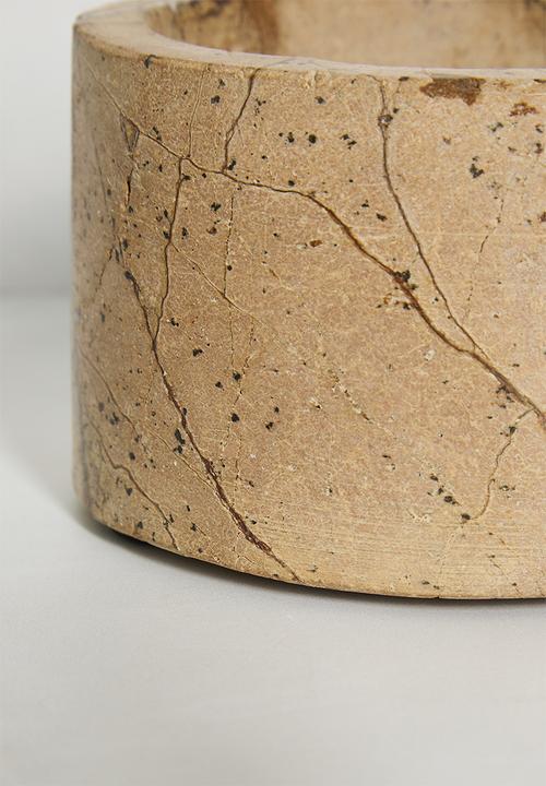Sixth Floor - Sol mini marble bowl - Natural