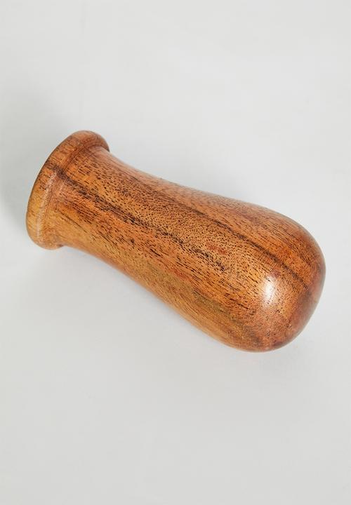 Sixth Floor - Textured sandstone pestle & mortar - Natural