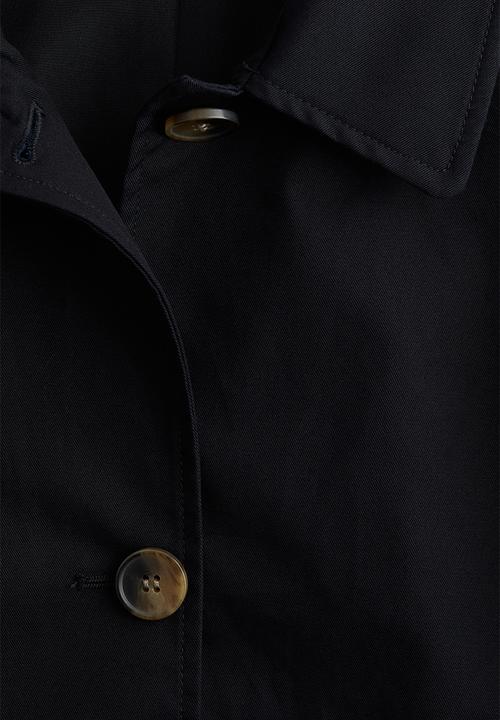 H&M - Collared twill jacket - navy blue