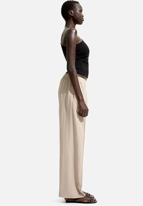 H&M - Pull-on twill trousers - beige
