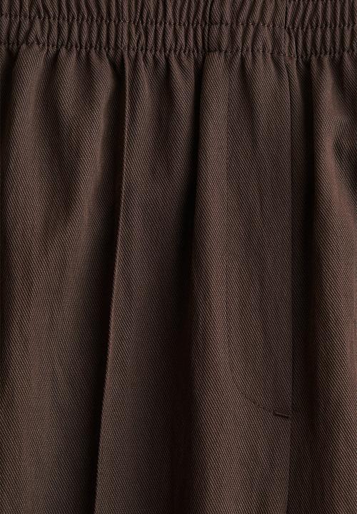 H&M - Pull-on twill trousers - dark brown