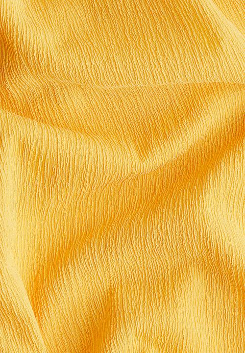 H&M - Crinkled strappy dress - yellow