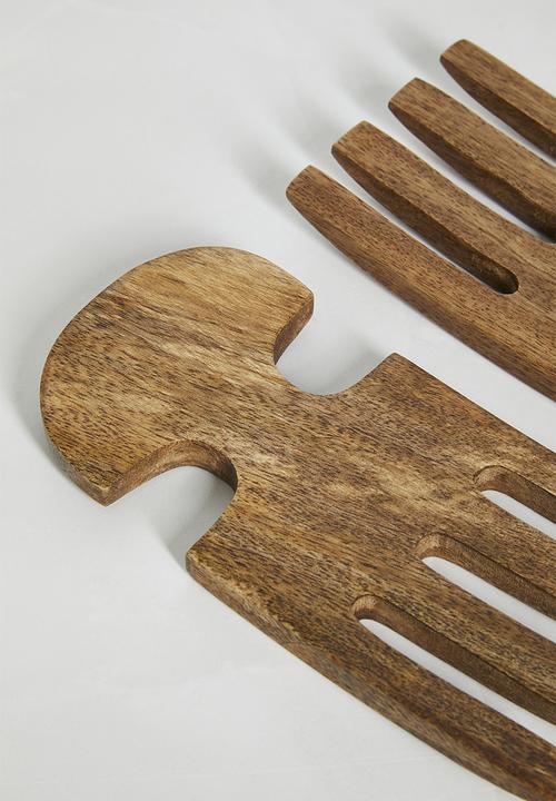 Sixth Floor - Wooden salad forks set of 2 - Natural