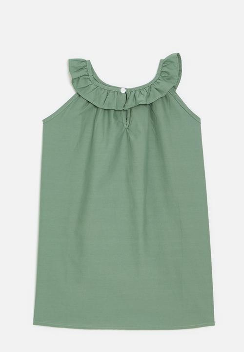 Pop Candy - Sleeveless dress - sage green