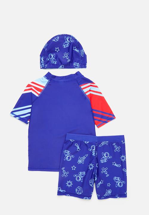 Pop Candy - 3 piece swimset - neon blue
