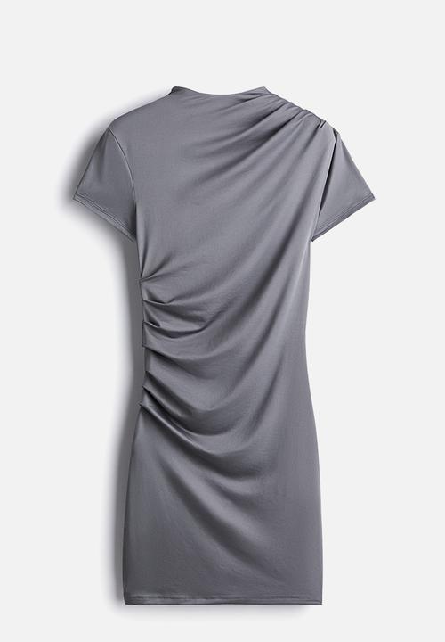 H&M - Draped bodycon dress - grey