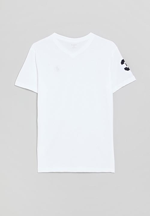 POLO - Core boys james v neck tee - white