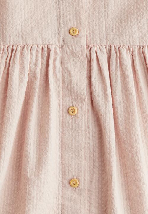 H&M - Cotton dress - light peach pink