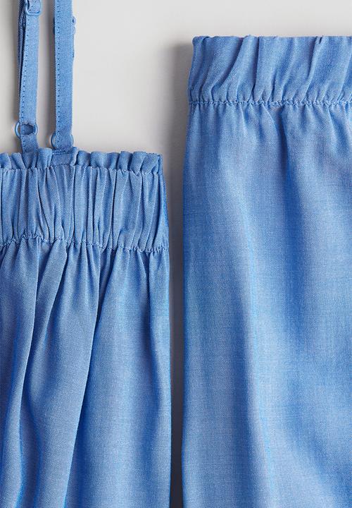 H&M - 2 piece top and trousers set - blue
