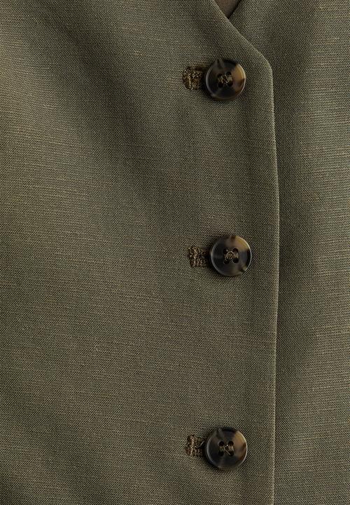 H&M - Tailored suit waistcoat - dark khaki green