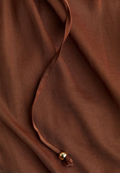 H&M - Wide drawstring trousers - brown