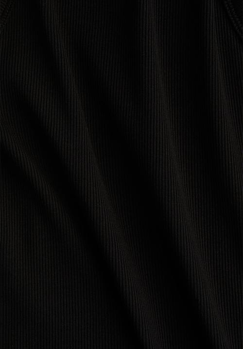 H&M - Ribbed vest top - black