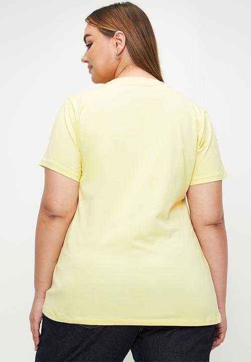 POLO - Plus wmn allie short sleeve T-shirt - soft yellow