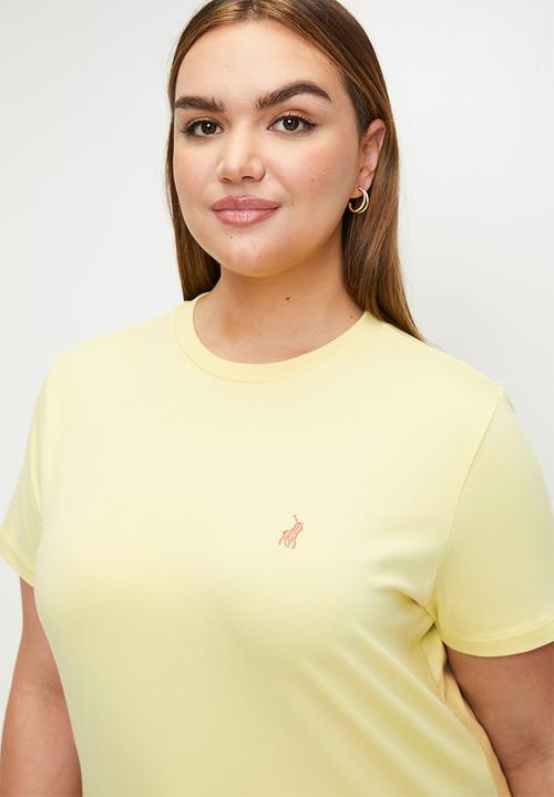 POLO - Plus wmn allie short sleeve T-shirt - soft yellow