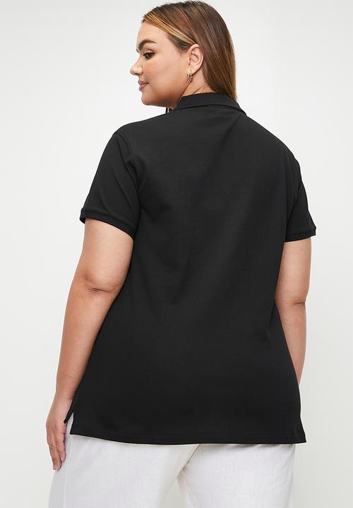 POLO - Plus wmn margot short sleeve golfer - black