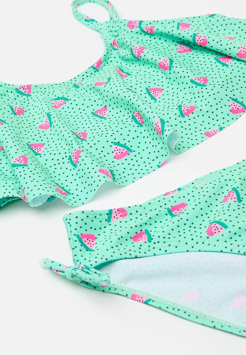 Pop Candy - Printed bikini set - green