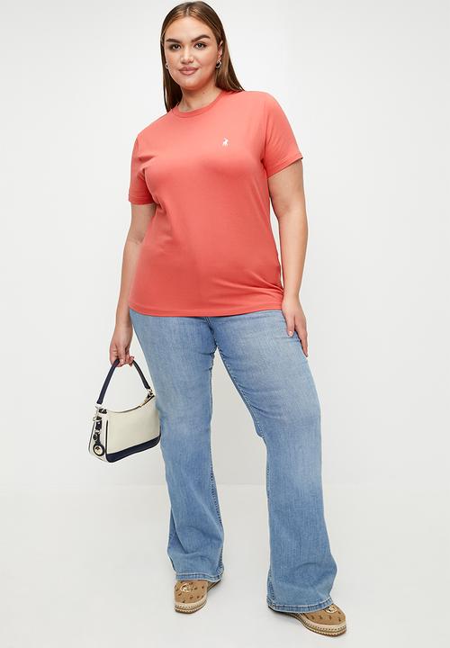 POLO - Plus wmn allie ss t-shirt - brick