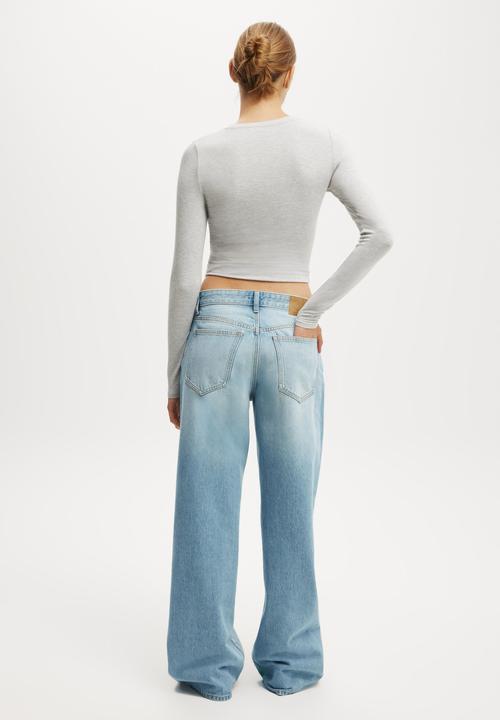 Cotton On - Relaxed wide jean - cassette blue