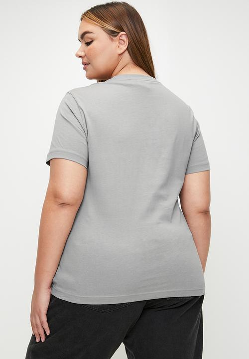 adidas Originals - Plus TREFOIL TEE W - grey