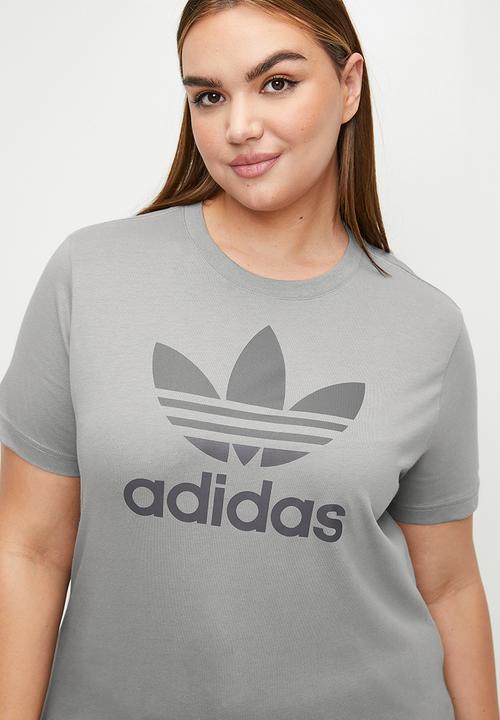 adidas Originals - Plus TREFOIL TEE W - grey