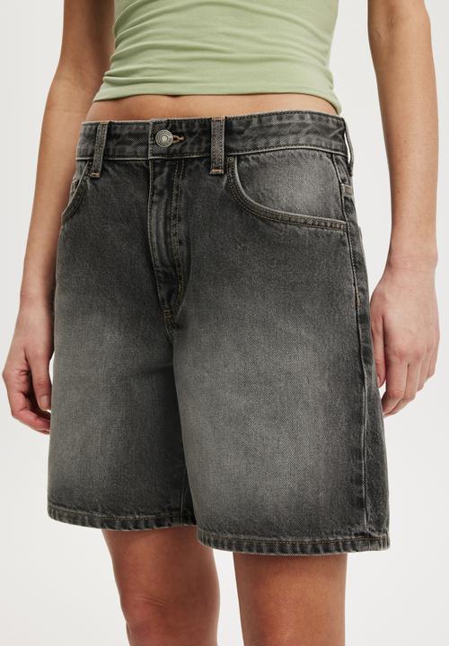 Cotton On - Relaxed denim short -  jaggar black