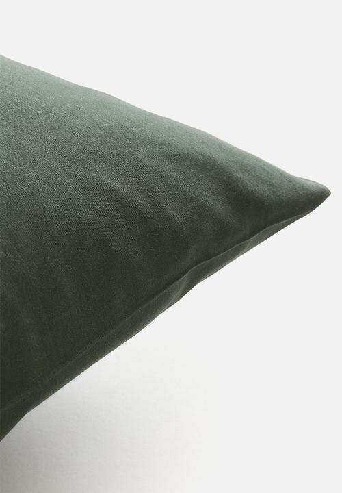 H&M - Cotton pillowcase -  forest green