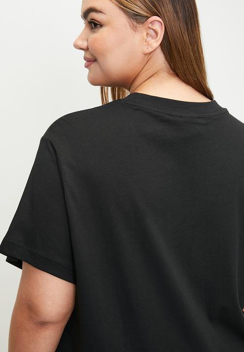 adidas Originals - Plus ESS TRF TEE W - black