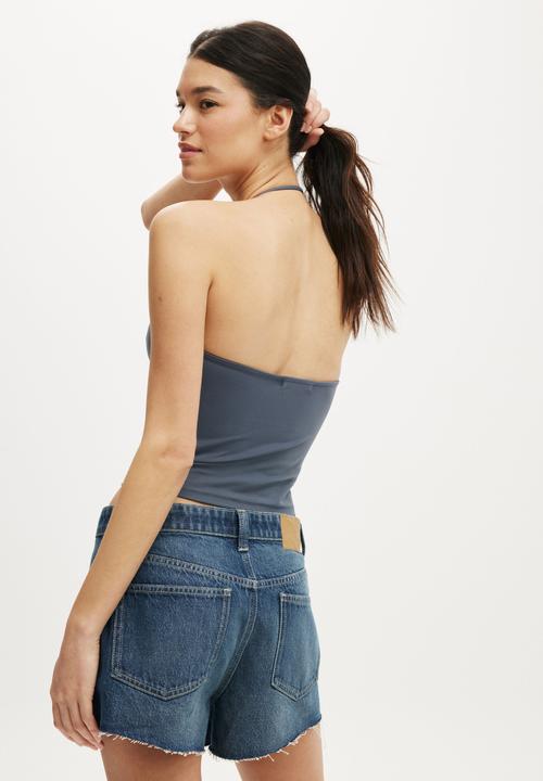 Cotton On - Original cut off denim short - midnight blue