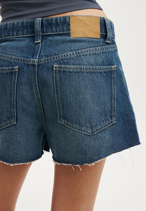 Cotton On - Original cut off denim short - midnight blue