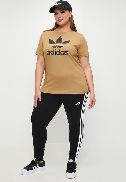 adidas Originals - Plus trefoil tee w - brown