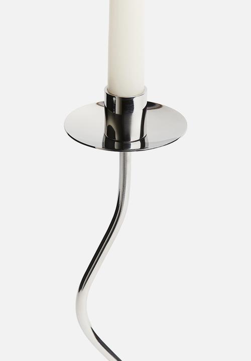 H&M - Metal candlestick - silver-coloured