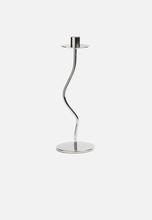 H&M - Metal candlestick - silver-coloured