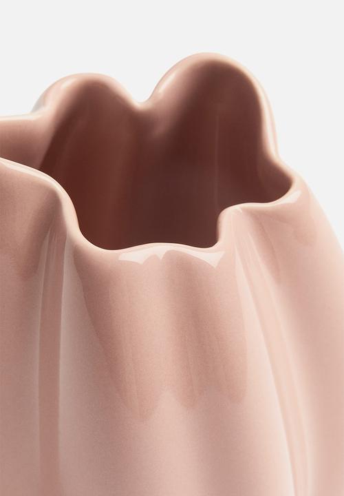 H&M - Small stoneware vase - pink