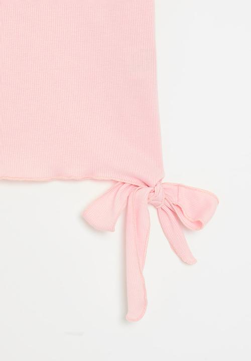 Pop Candy - Knot tie tee - pink