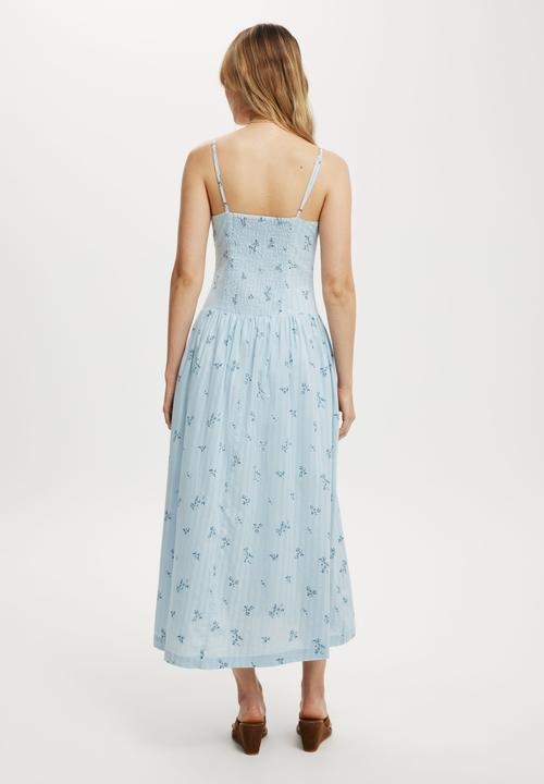 Cotton On - Alexis seamed midi dress - Alyssa Ditsy Blue