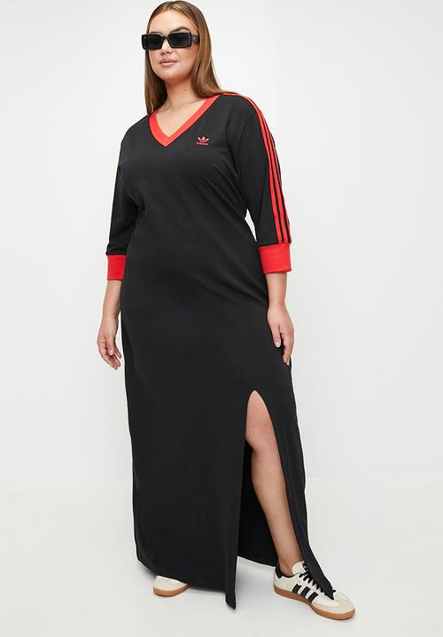 adidas Originals - Plus V-Neck Dress - Black