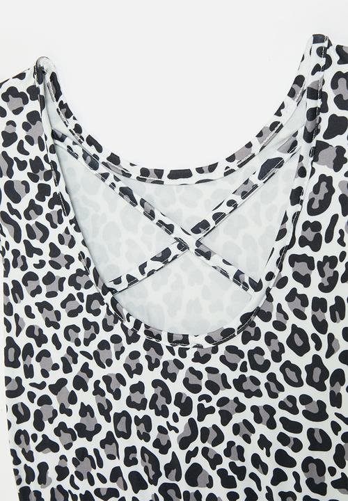 Pop Candy - Animal print playsuit - multi