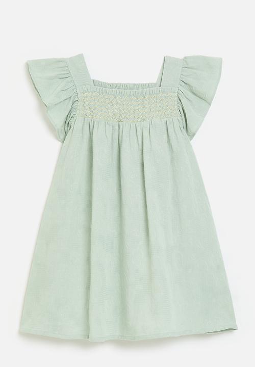Pop Candy - Frilled sleeved dress - green