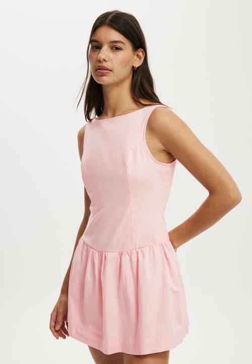 Mikki drop hem mini dress - fairy dust