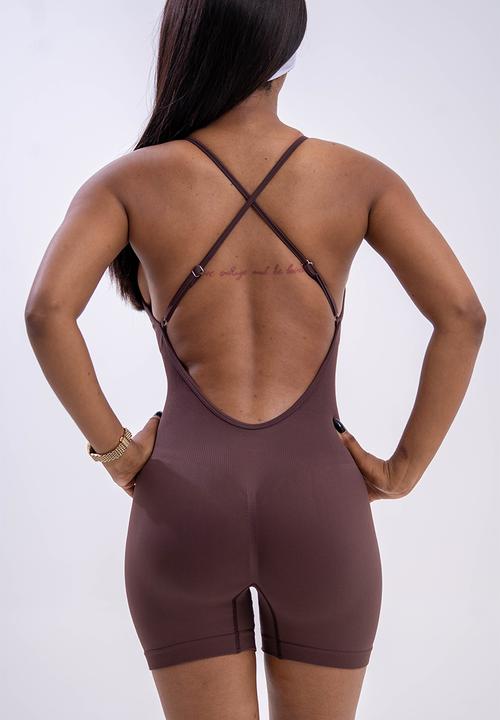 Net Athletic - Powermove one-piece - teddy brown