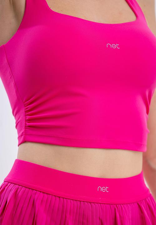 Net Athletic - Golden point tank - raspberry pink
