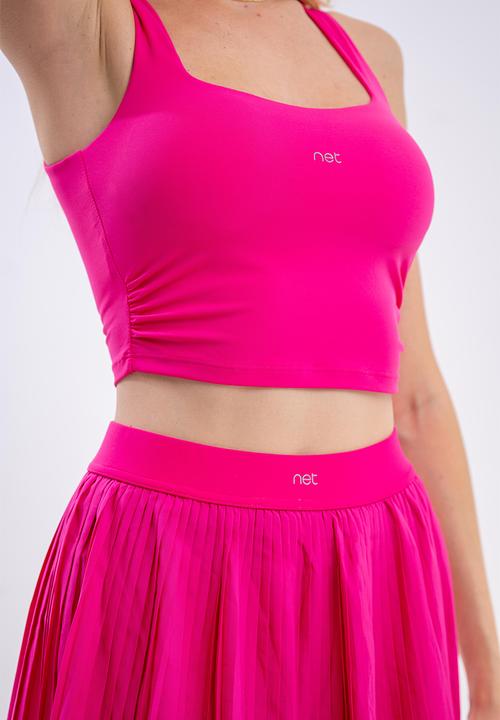 Net Athletic - Golden point tank - raspberry pink