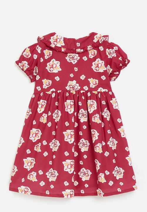 Pop Candy - Peter pan collar dress - red