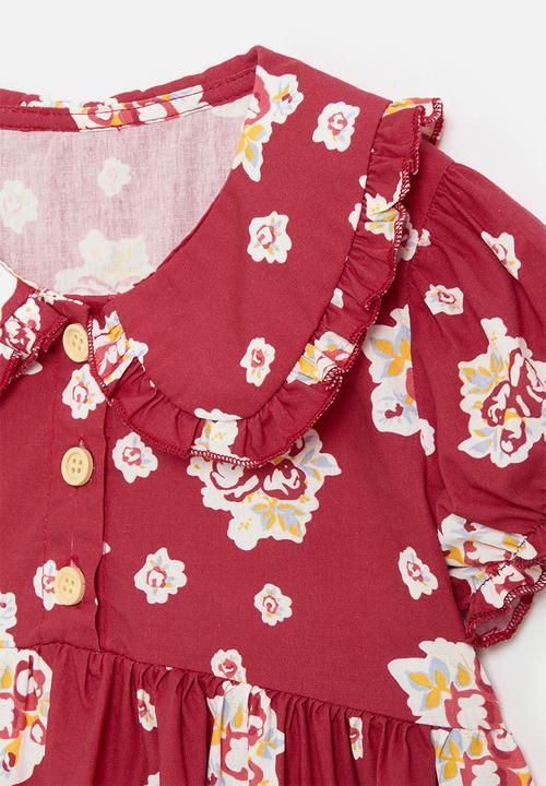 Pop Candy - Peter pan collar dress - red