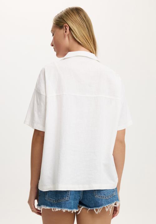 Cotton On - Haven short sleeve shirt - white